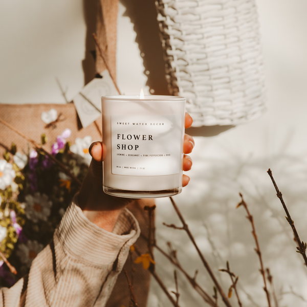 Sweet Water Decor - Flower Shop 11 oz Soy Candle - Home Decor & Gifts