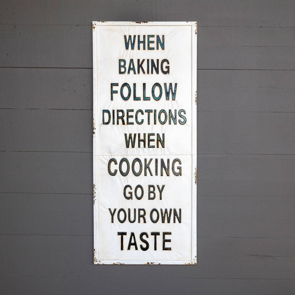 Park Hill Collection - Metal Cooking Sign