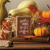 Primitives by Kathy - Gather Drink & Get Stuffed Box Sign Mini