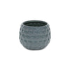 Cheungs Home Decor - Blue Hexagon Patterned Ceramic Planter: Medium