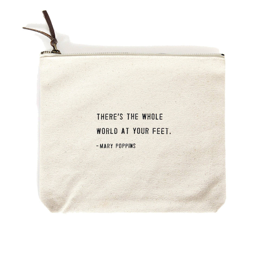 Sugarboo & Co - There's The Whole World (Mary Poppins) Canvas Zip Bag