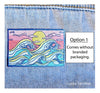 Lucky Sardine - Ocean Waves & Sunset, Surfing Embroidered Iron-On Patch: Yes (Include Retail Packaging)