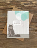Modern Printed Matter - Cat Hairball Birthday card