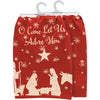 Primitives by Kathy - Let Us Adore Him Kitchen Towel