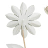 Foreside Home & Garden - Abeline Set of 3 Antique White Metal Floral Stems
