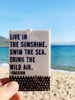 mb art studios - Ceramic screen printed quote wall tag
