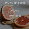 Sweet Water Decor - *NEW* Pink Grapefruit 15 oz Soy Candle, Matte Jar-Home Decor