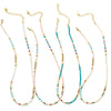Splendid Iris - Set/8 Seed Bead, Pearl and Bead Necklaces