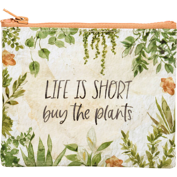 Primitives by Kathy - Life Is Short Buy The Plants Zipper Wallet