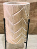 Midwest Craft House - RUSTIC PLANT POT AND STAND, ARROW GROVE PATTERN