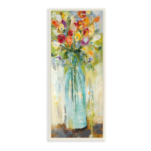 Stupell Industries - Rustic Spring Bouquet Abstract Organic Wall Plaque Art