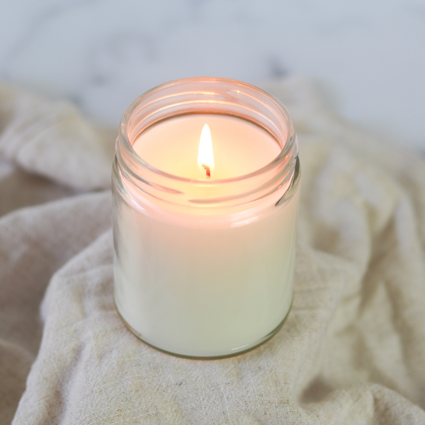 Memory Box Candle Co. - Surf Wax + Cocoa Butter - 7 oz. Clear Glass Soy Candle