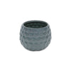 Cheungs Home Decor - Blue Hexagon Patterned Ceramic Planter: Medium