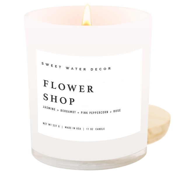 Sweet Water Decor - Flower Shop 11 oz Soy Candle - Home Decor & Gifts