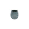 Cheungs Home Decor - Blue Hexagon Patterned Ceramic Planter: Medium