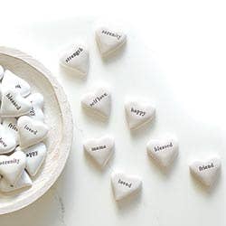Santa Barbara Design Studio by Creative Brands - Ceramic Heart - Loved