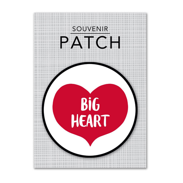 Rock Scissor Paper - Personalized City Iron-on Patch - Big Heart: Red (02)