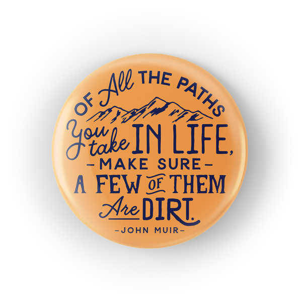 Poppy & Quail - Dirt Paths Button