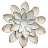 Foreside Home & Garden - Abeline Set of 3 Antique White Metal Floral Stems