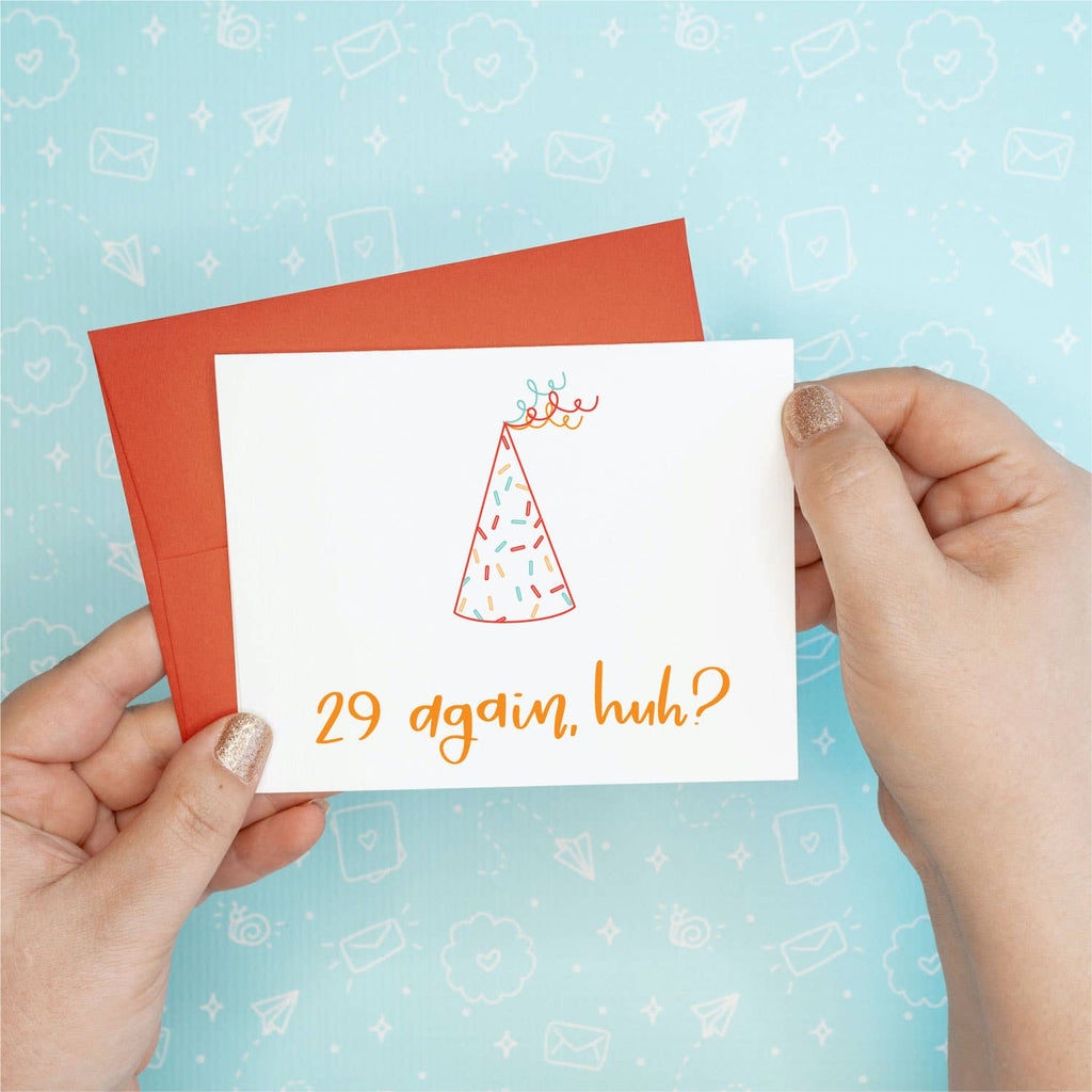 Colette Paperie - Birthday 29 Again Card - 6 single cards