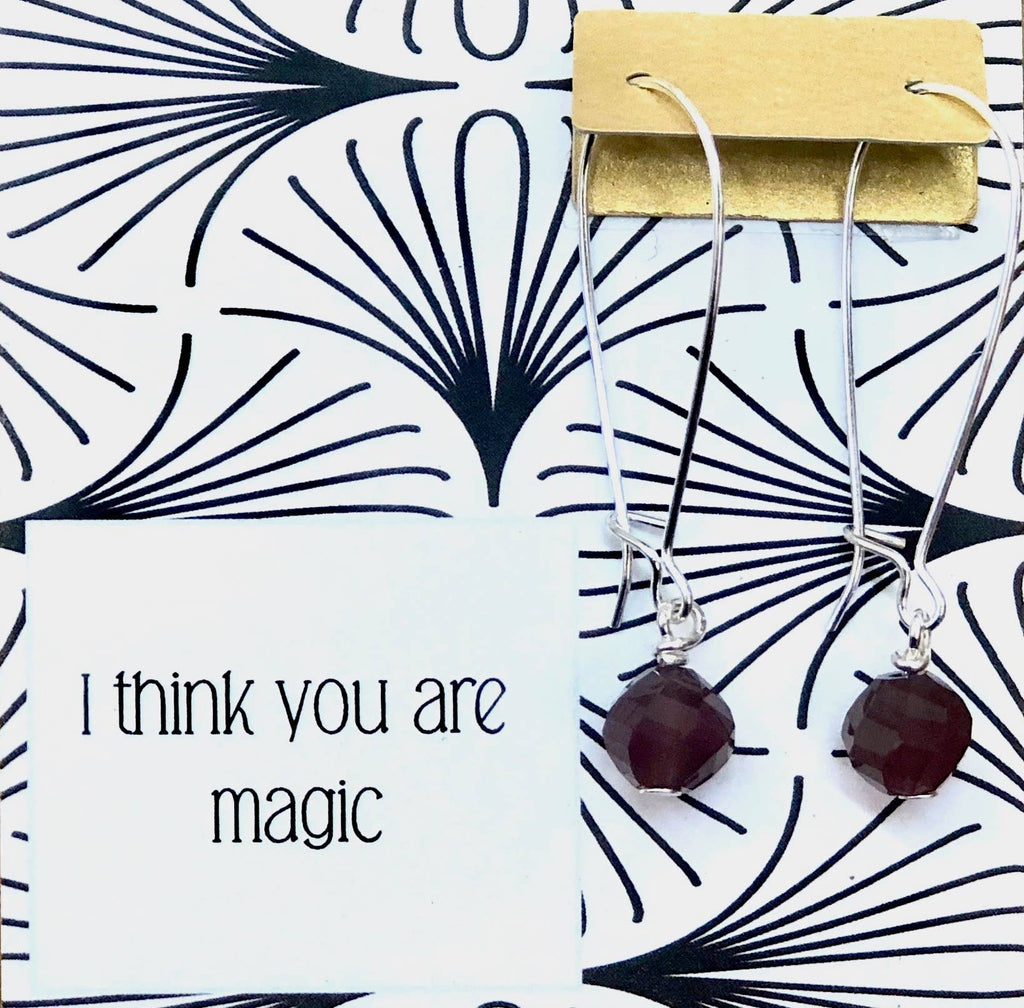 Ruthie and Olive | 3 meals donated for every necklace - I Think You Are Magic - Lilac Crystals