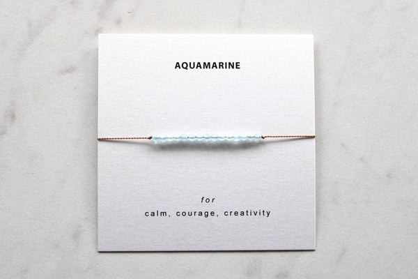Soulsilk - Aquamarine Bracelet Card