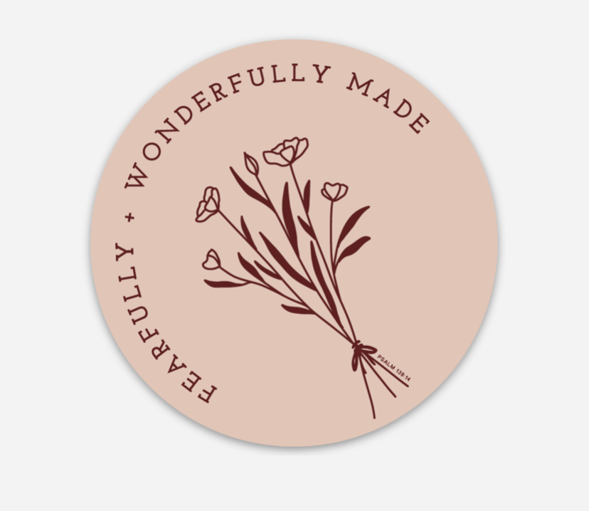 The Anastasia Co - Fearfully and Wonderfully Made Sticker