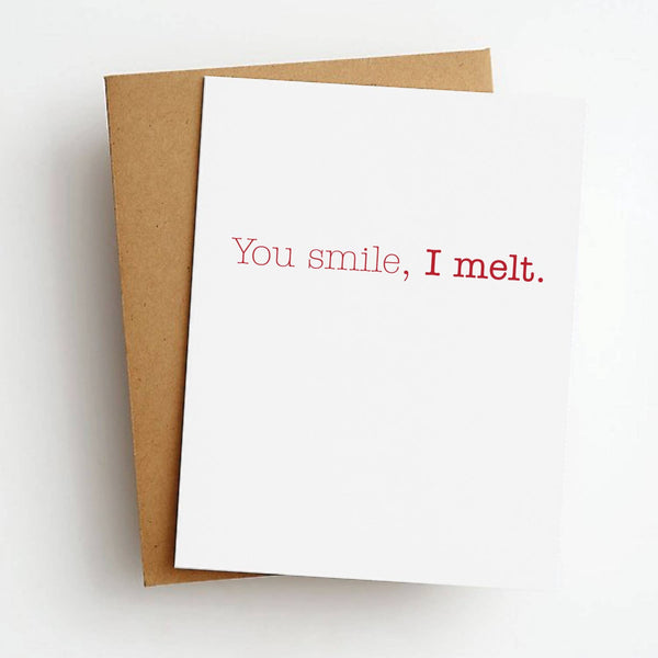 Skel & Co - I Melt Love Greeting Card