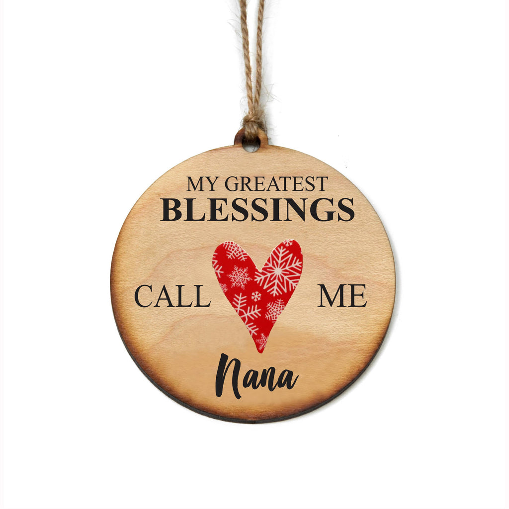 Driftless Studios - Nana Wood Christmas Ornaments