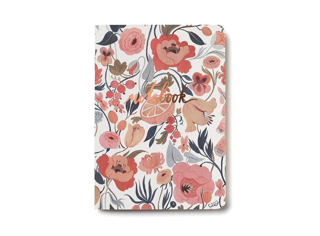 Red Cap Cards - Citrus Peach notebook CLOSEOUT