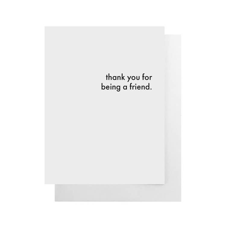 Cult Paper - Thank You For Being A Friend Card