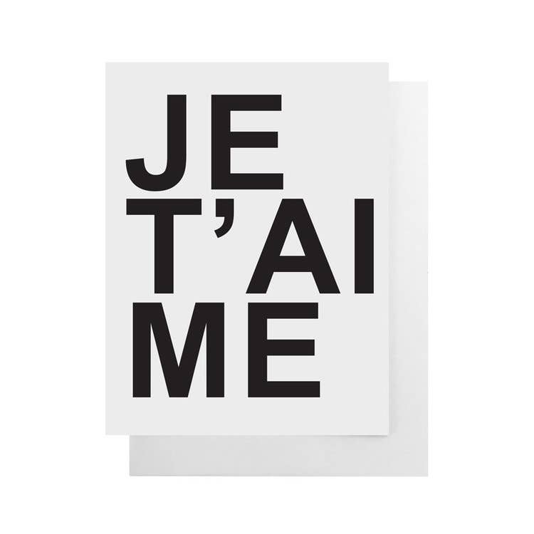 Cult Paper - Je t'aime Card