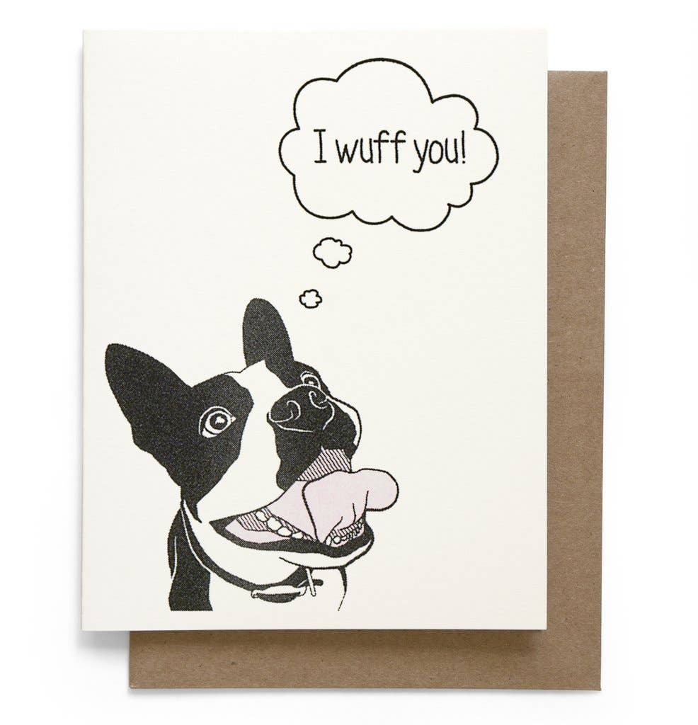 Smarty Pants Paper - I Wuff You Greeting Card