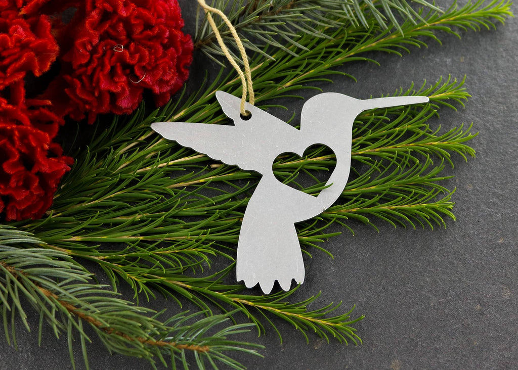 Iron Maid Art - Hummingbird Metal Holiday Gift Christmas Ornaments