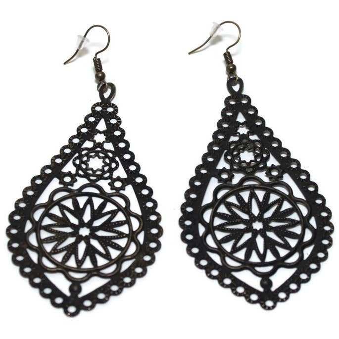 Gleeful Peacock - Persist Filigree Earring