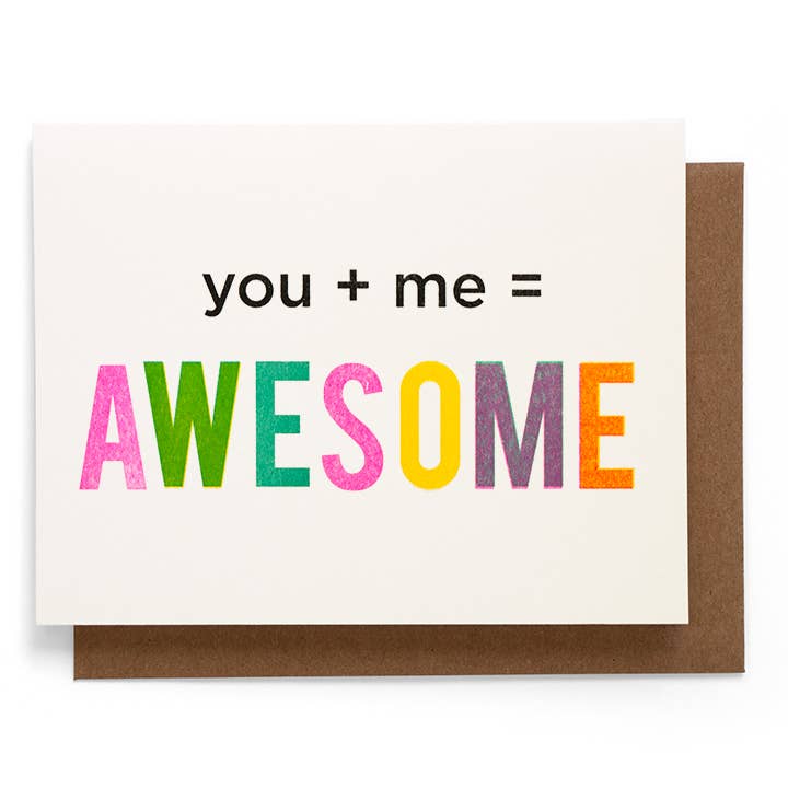 Smarty Pants Paper - You + Me note card