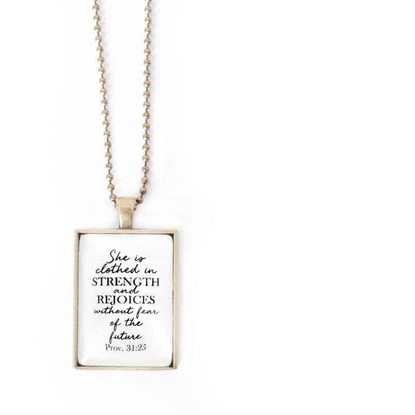 The Vintage Sparrow - Clothed In Strength Pendant