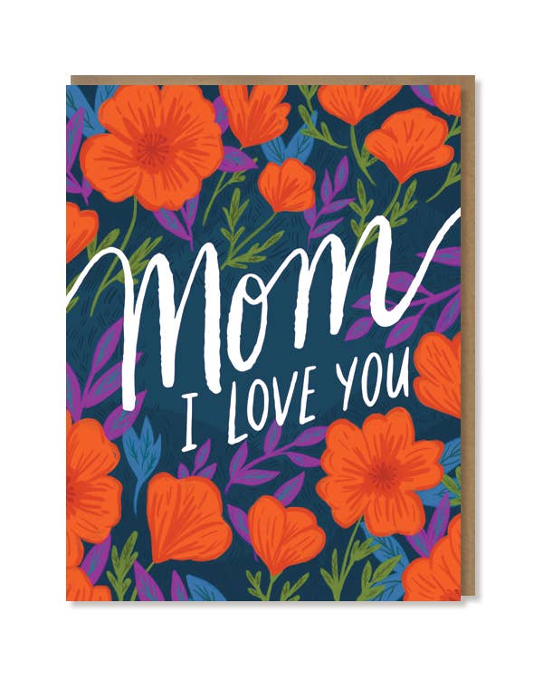 Paper Parasol Press - Love You Mom Poppies Card