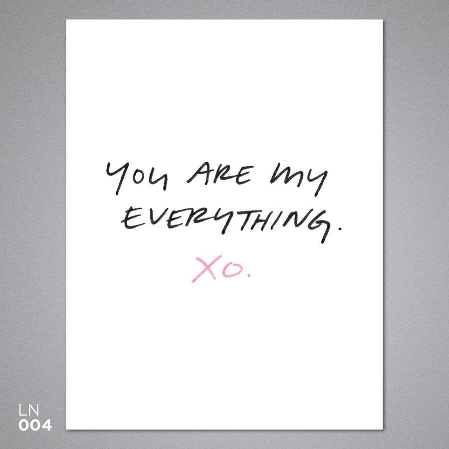 Breathless Paper Co. - You Are My Everything Card
