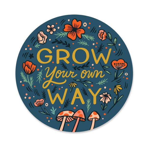 Paper Parasol Press - Grow Your Own Way Sticker