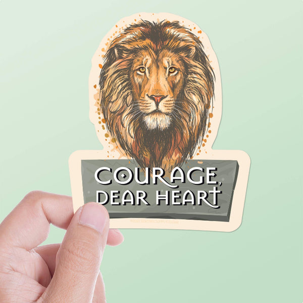 Sentinel Supply - Courage Dear Heart CS Lewis Quote Sticker