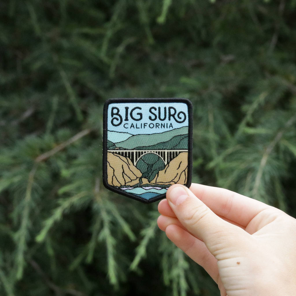 Squatchy - Big Sur California Patch | Woven Patch can be ironed or sewn