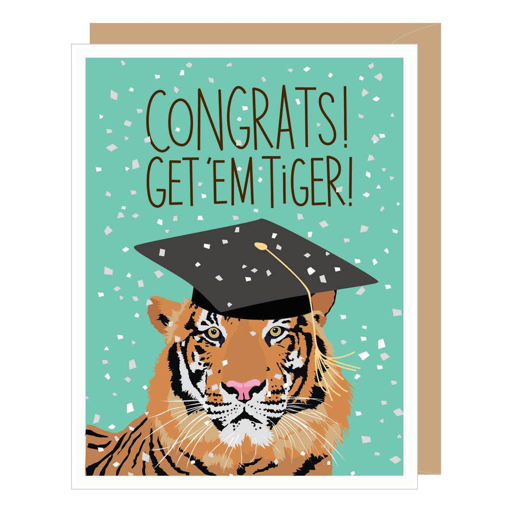 Apartment 2 Cards - Get 'Em Tiger Graduation Card