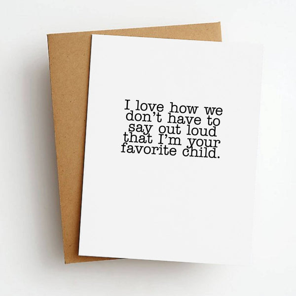 Skel & Co - Favorite Child Card