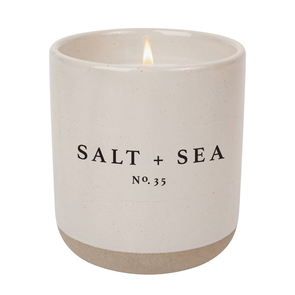Sweet Water Decor - Salt and Sea 12 oz Soy Candle - Home Decor & Gifts