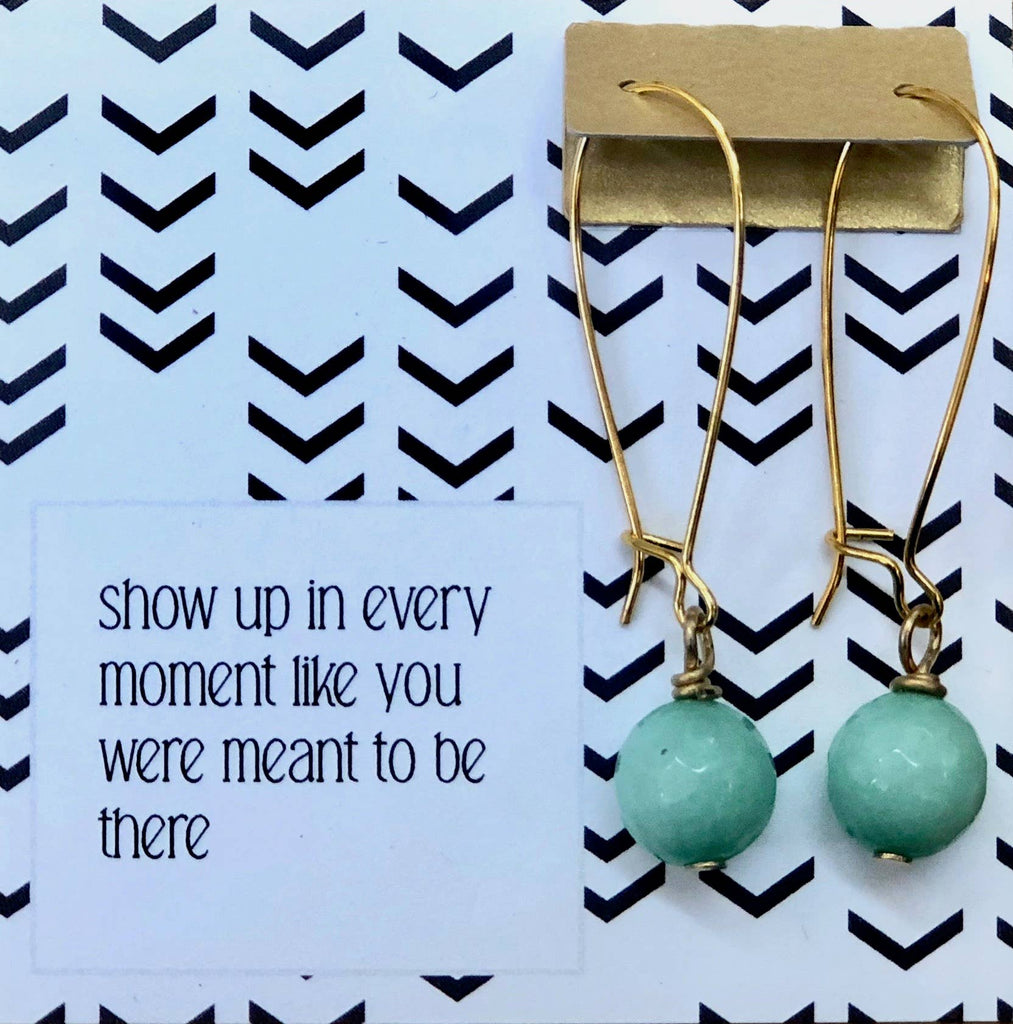 Ruthie and Olive | 3 meals donated for every necklace - Show Up In Every Moment Like You Were Meant To Be There - Mi