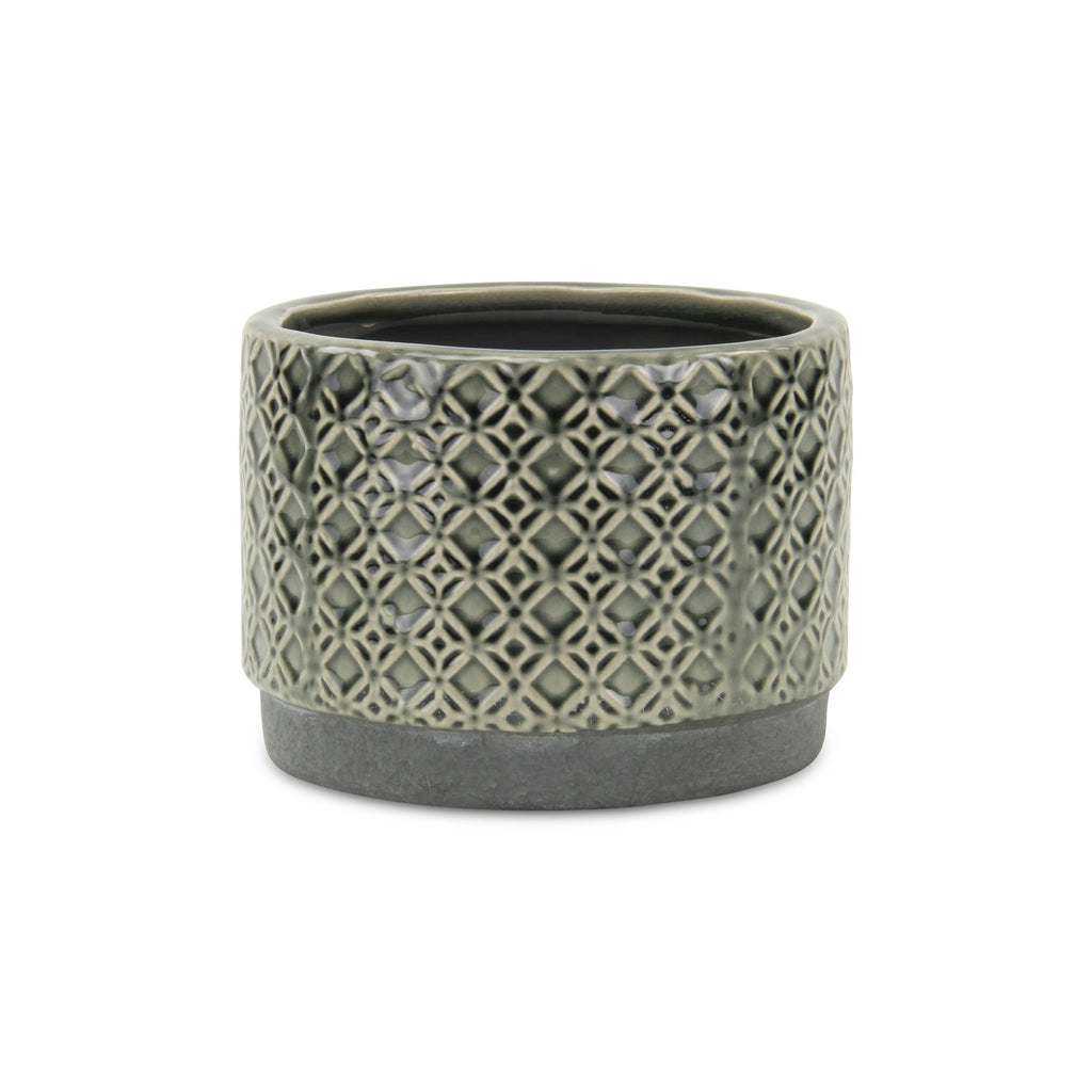 Cheungs - Zajedani Gray Wide Lattice Pot