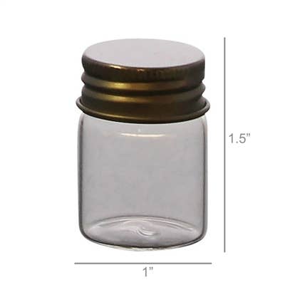 HomArt - Simple Jar, Glass with Metal Cap - Sm