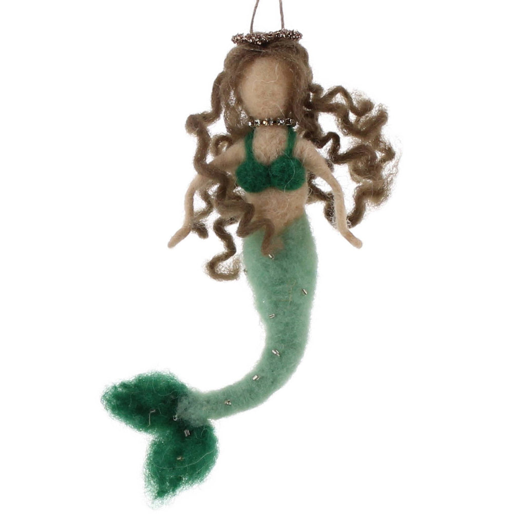 HomArt - Mermaid Ornament, Felt - Green - Green