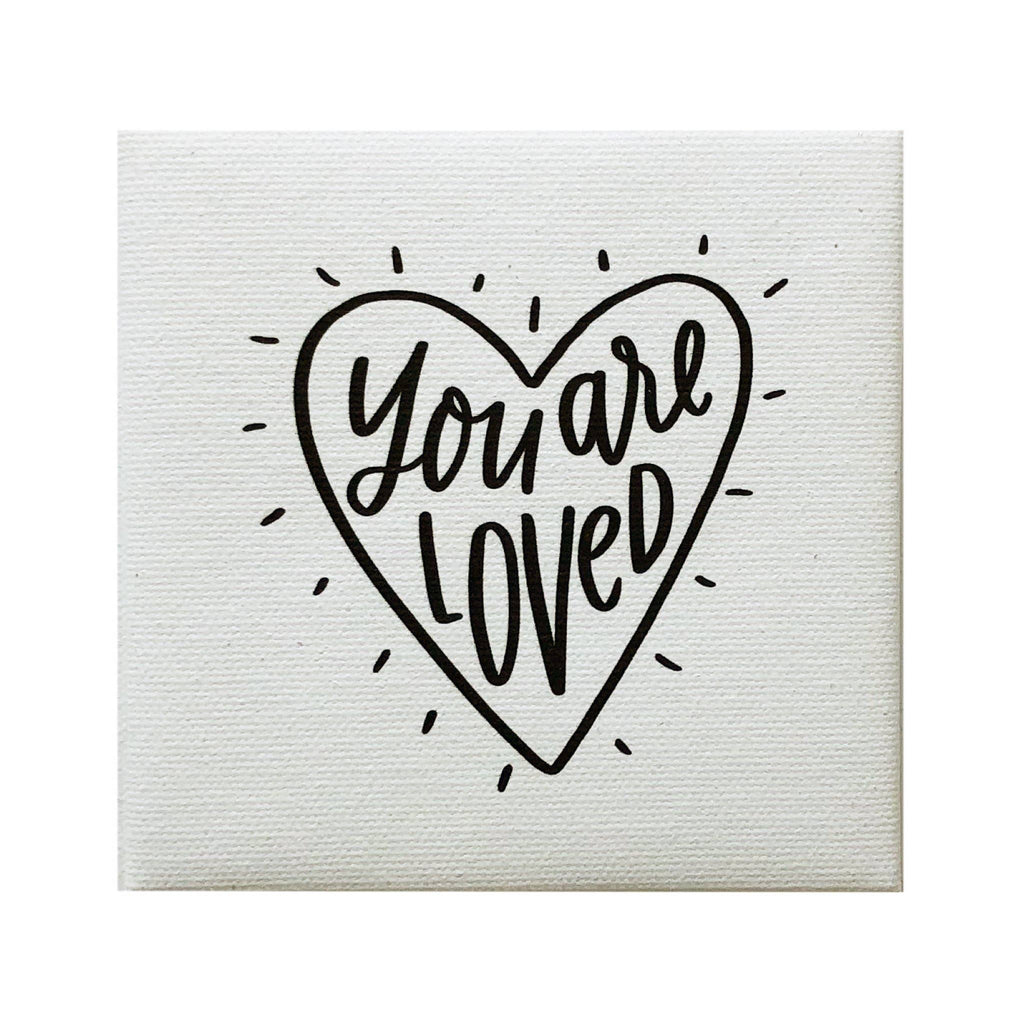Petal Lane Home - Alexa You Are Loved Heart Canvas Magnet